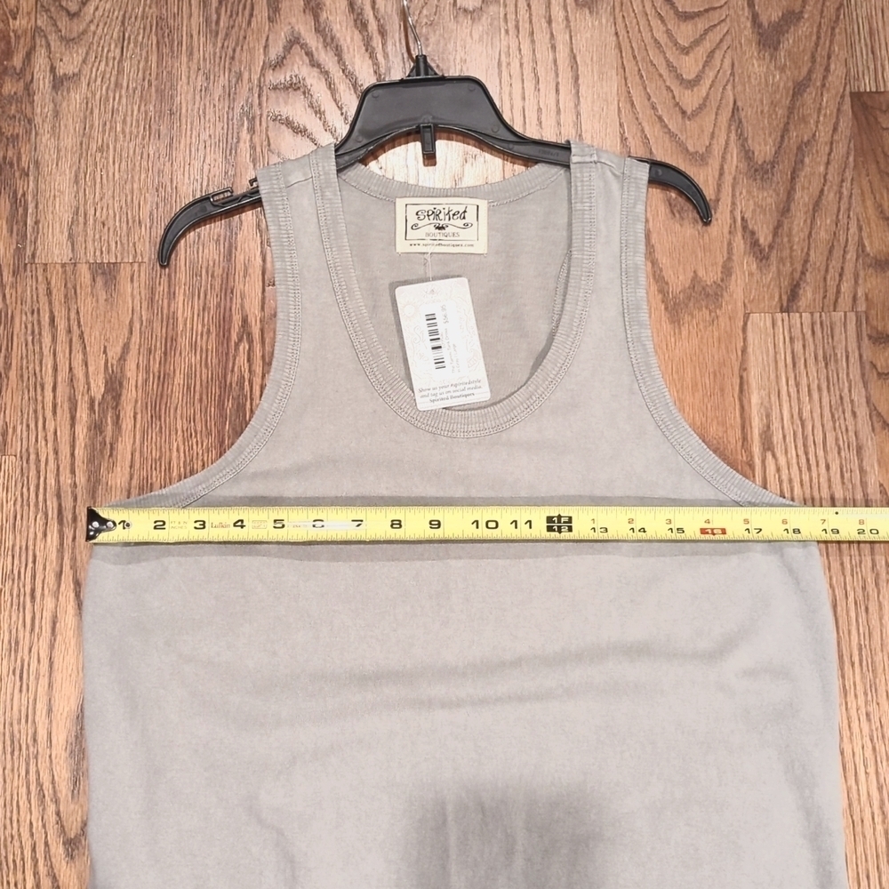 NWT The Tammy Tank Dress in Gray Size Large by Spirited, Soo cute! - Picture 9 of 12
